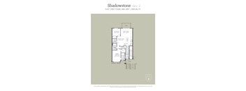 Floor plan for an apartment in Shadowstone elevation 2.
