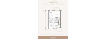 a floor plan of a bedroom apartment