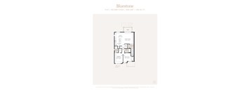 A floor plan for a Bluestone 1162 sq.ft. unit with a second floor and end unit.