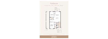 a floor plan of a house with a bedroom and a bathroom