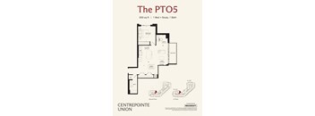A floor plan for a home by CENTREPOINTE UNION.