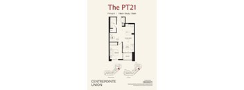 A floor plan for a property called The PT21 shows a 2nd floor layout.