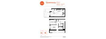 A floor plan for a two-story home with a living room, kitchen, and bathroom.