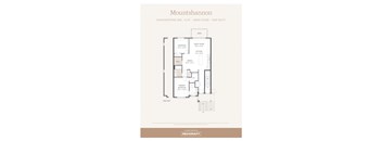 a floor plan of a bedroom apartment