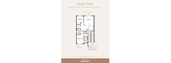 the caviar court floor plan  1 bedroom condo floor plan
