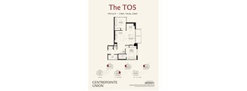 A floor plan for a 1034 sq ft home with 2 bedrooms and 2 bathrooms.