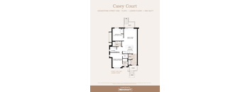 the casey court floor plan  deluxe street end flats