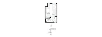 A floor plan of a house with a second story and a basement.