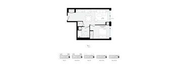 A floor plan of a house with labeled rooms and a key.