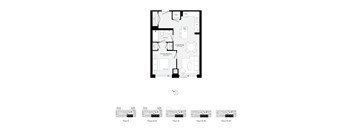 A floor plan of a house with labeled rooms and dimensions.