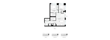 A black and white image of a floor plan for a building.