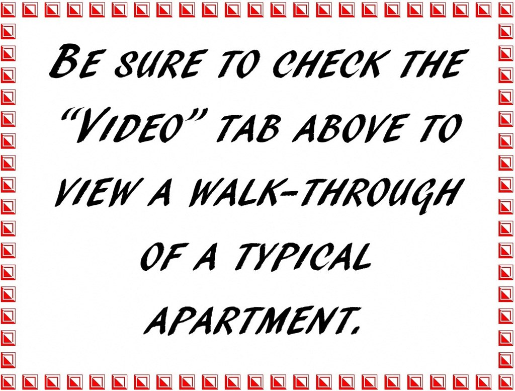 be sure to check the video tab above to view a walkthrough of a typical