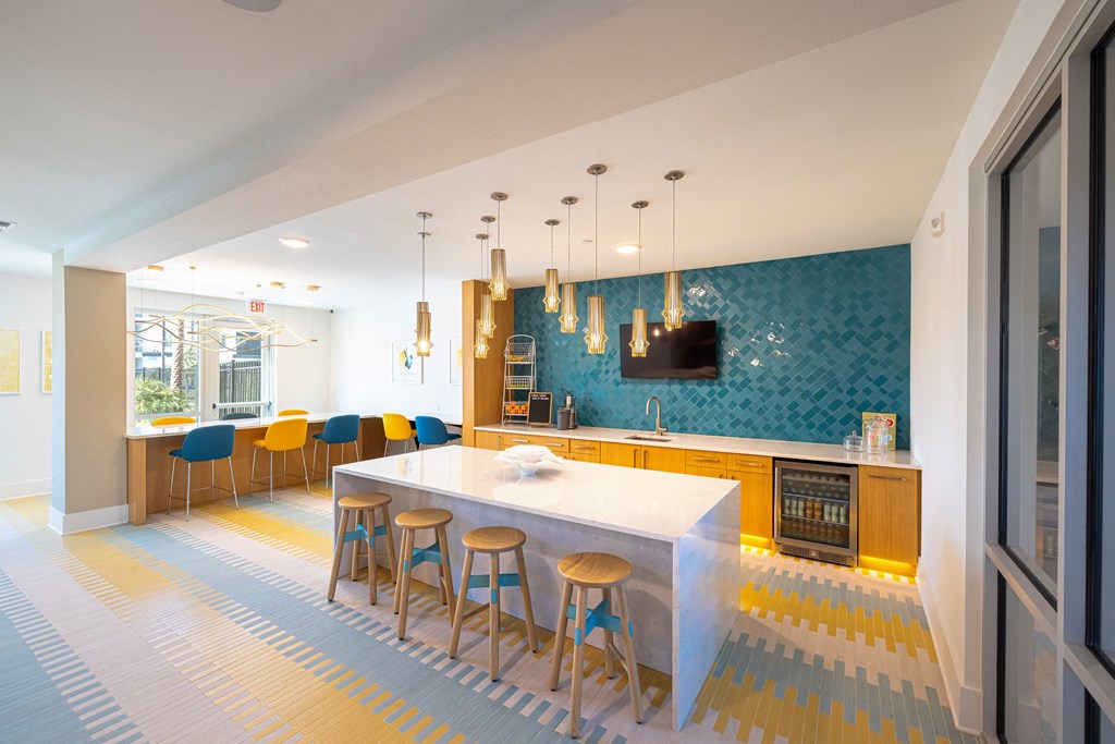 Clubhouse with Kitchens & Lounging Areas