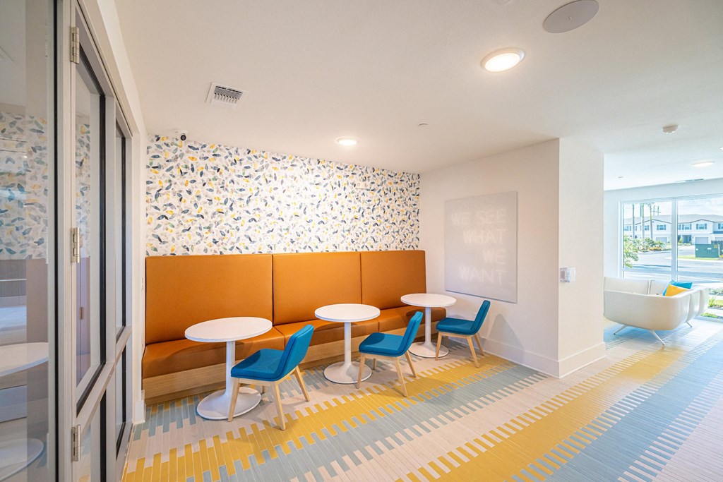 Clubhouse with Kitchens & Lounging Areas