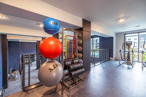 Two-Story Fitness Center with Cardio, Resistance, & Free Weights