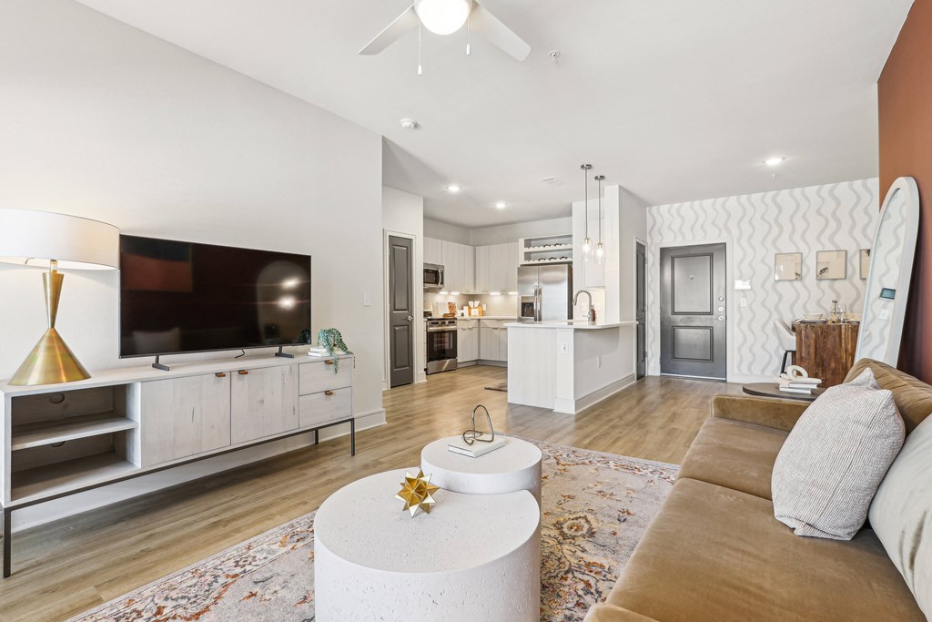 Living Room, Kitchen, & Dining Area