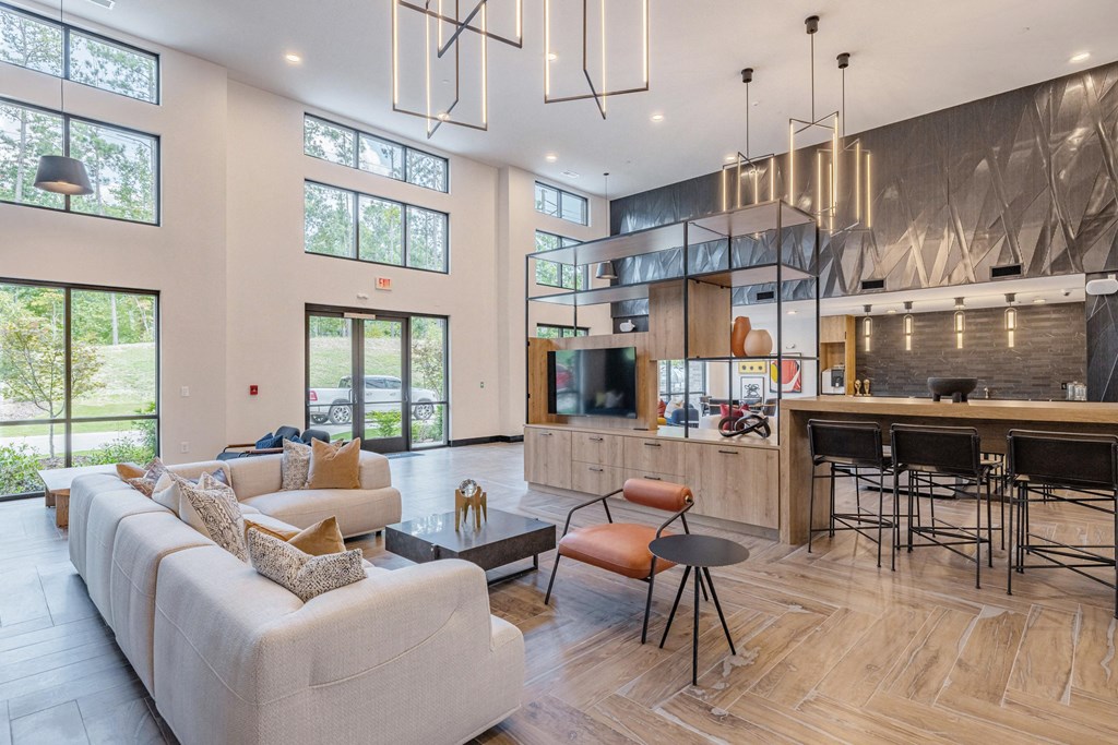Clubhouse with TVs, Shuffleboard and Air Hockey