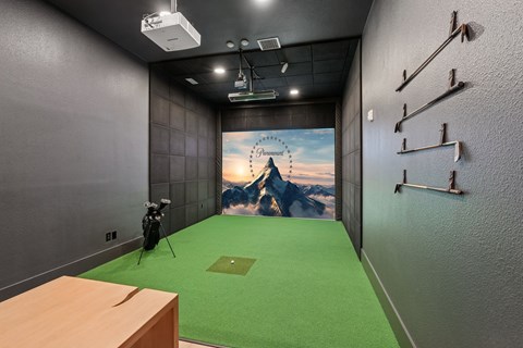 Golf Simulator Bay - Practice golf year-round from the convenience of home.