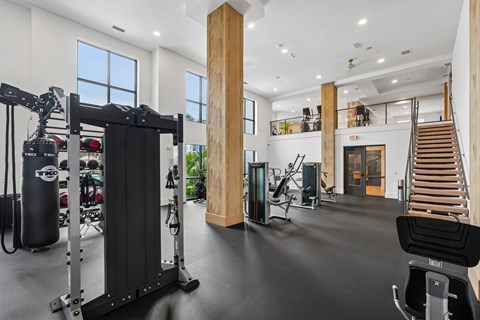 24-Hour Fitness Center - Work out anytime. No need to pay for a gym membership, you have all you need here.