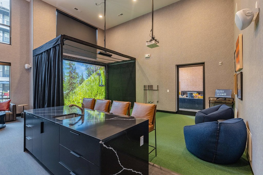 Golf Simulator Lounge