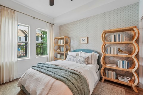 Bedroom with Window and Walk-in Closet