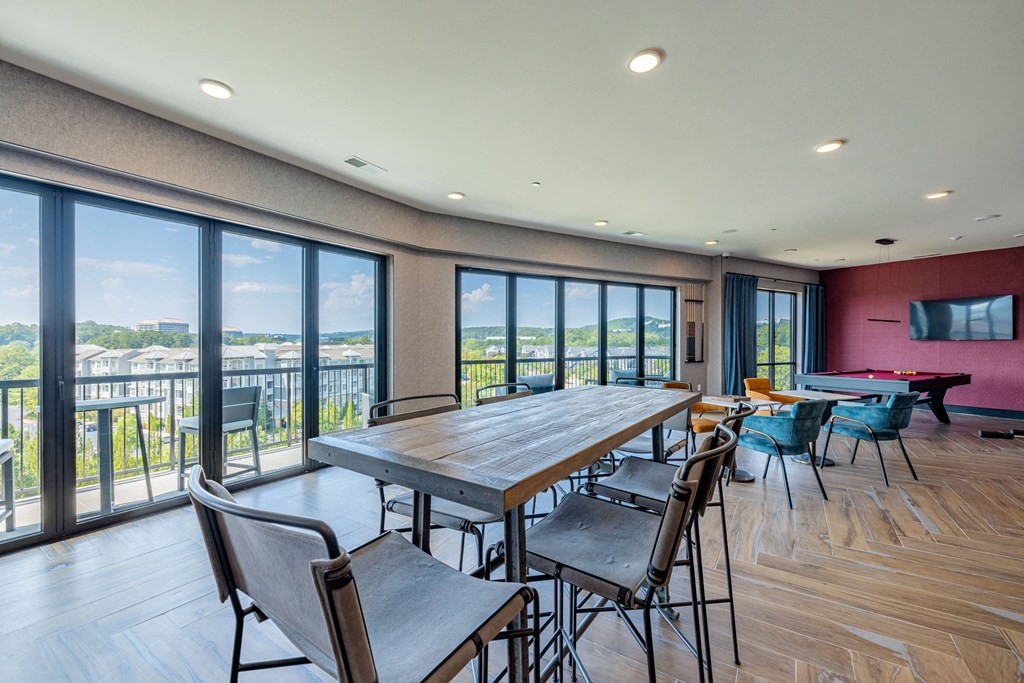 Sky Lounge with TVs and Pool Table