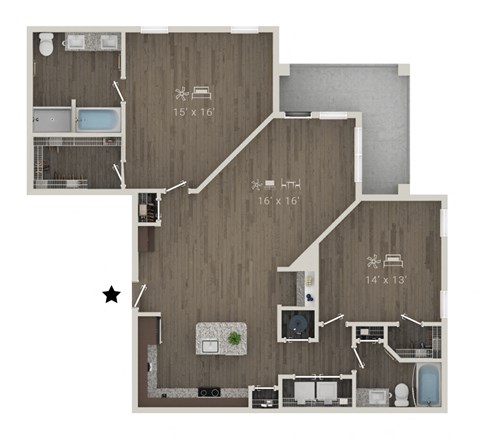 11228 S. Ridgeview Rd 1-3 Beds Apartment for Rent - Photo Gallery 40