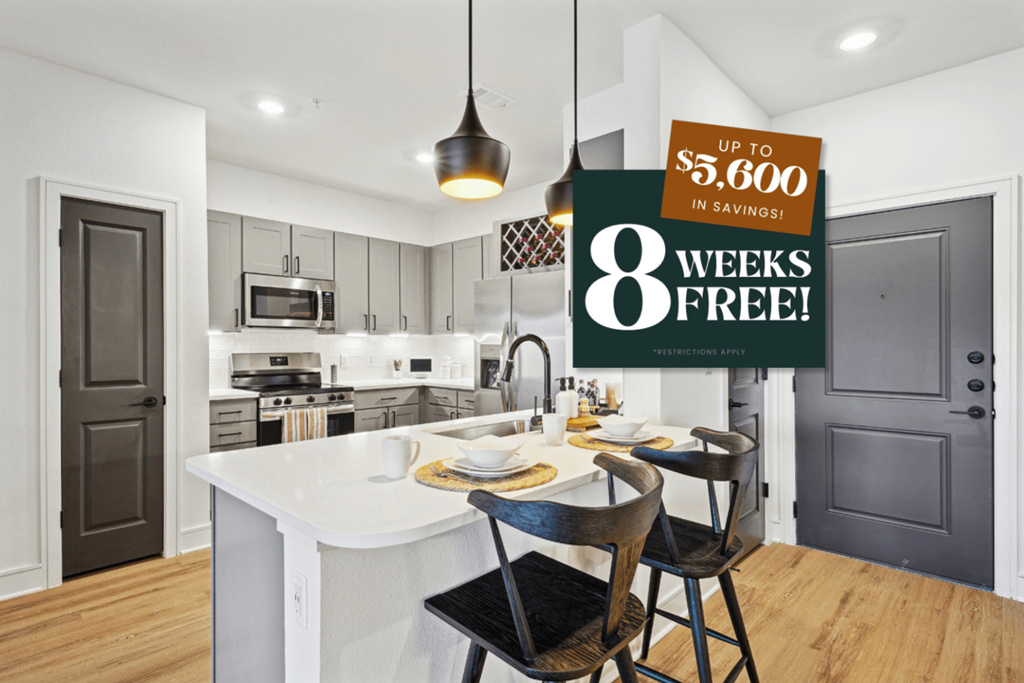 Kitchen with Quartz Countertop and Stainless Steel Appliances