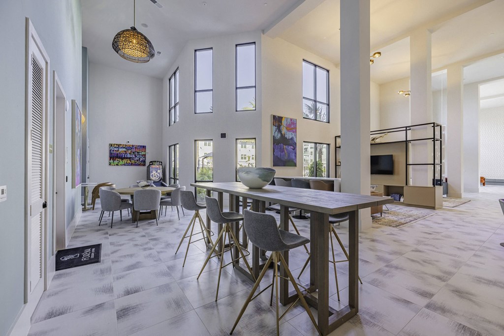 Clubhouse with Lounging Areas