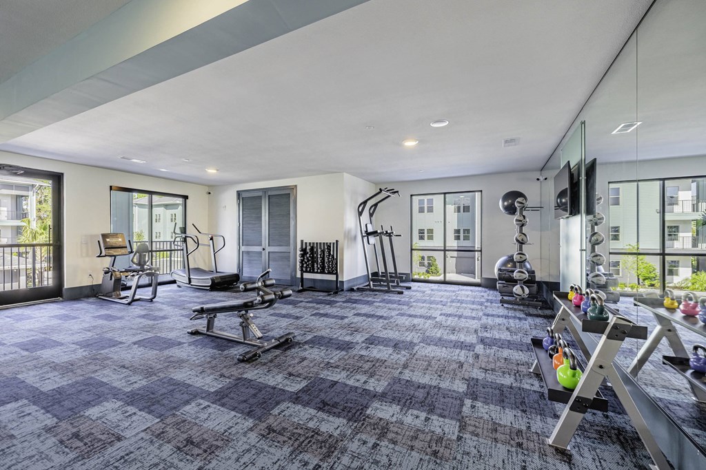 Two-Story Fitness Center with Cardio, Resistance & Free Weights