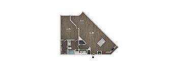A drawing of a house with a floor plan and measurements.