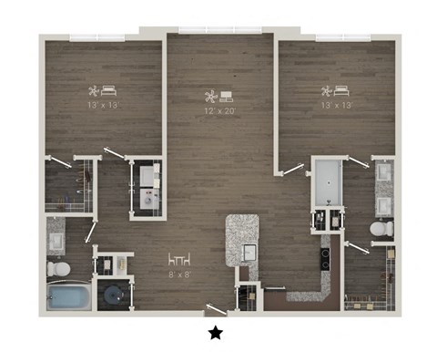 8900 Harmon Road 1-3 Beds Apartment for Rent - Photo Gallery 39