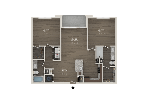 1105 Sunset Crest Lane 1-3 Beds Apartment for Rent - Photo Gallery 36