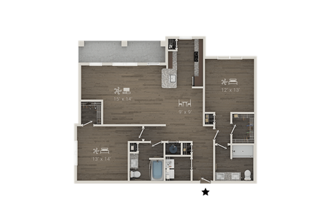 7222 South Peek Rd Studio-3 Beds Apartment for Rent - Photo Gallery 40