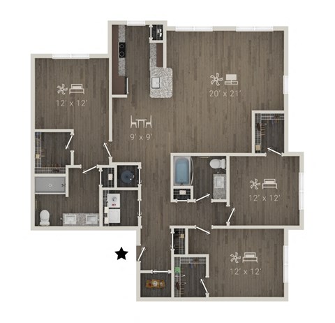 8900 Harmon Road 1-3 Beds Apartment for Rent - Photo Gallery 44