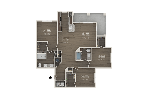 1105 Sunset Crest Lane 1-3 Beds Apartment for Rent - Photo Gallery 38