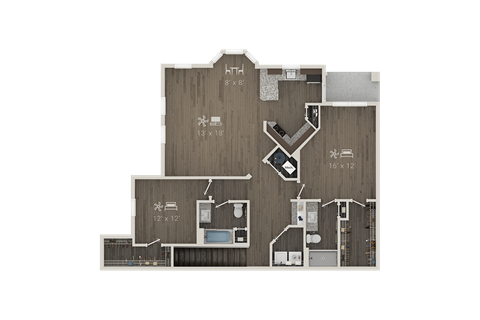 201 Gresham Lane 1-3 Beds Apartment, Townhouse for Rent - Photo Gallery 44