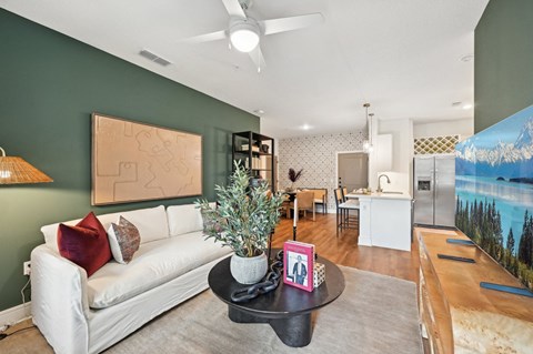 Living Room & Dining Area