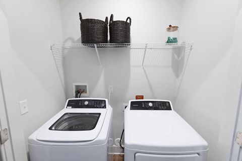 Laundry Room with Full-size Washer and Dryer