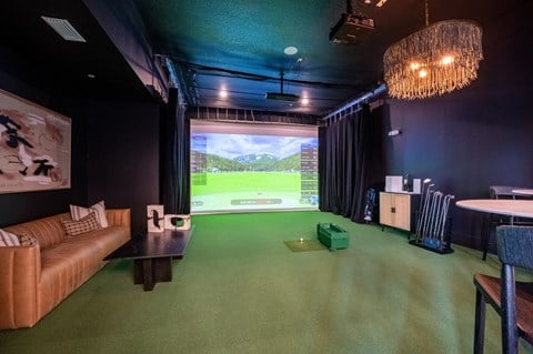 Golf Simulator Lounge