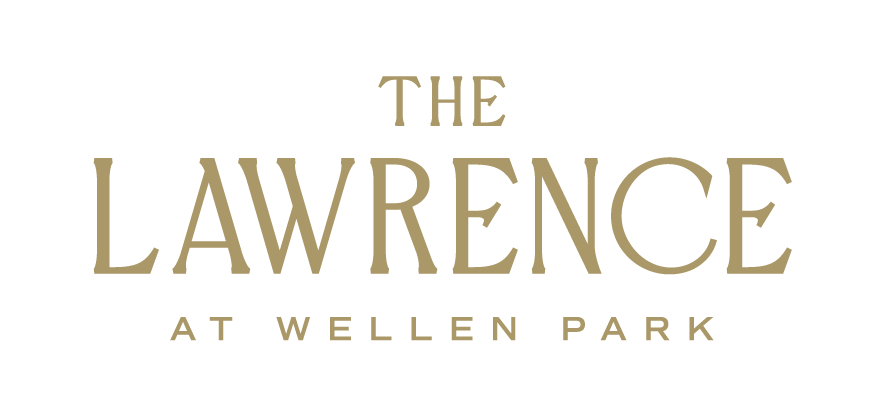 The logo for The Lawrence at Wellen Park.