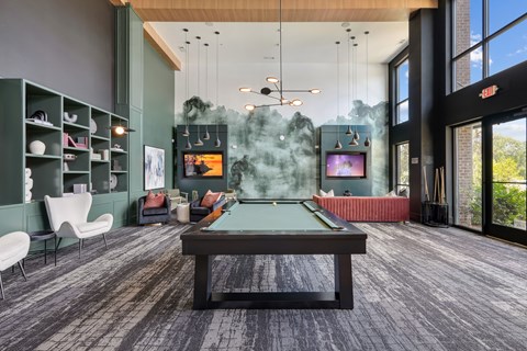 Game Lounge with Billiards