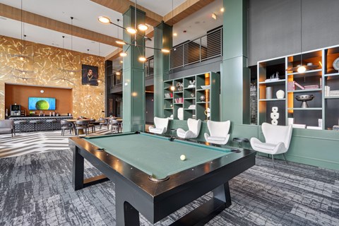 Game Lounge with Billiards