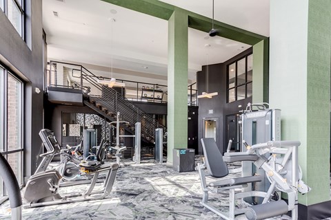 Two-Story Fitness Center with Cardio, Resistance & Free Weights
