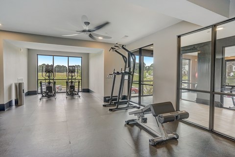 Two-Story Fitness Center with Cardio, Resistance & Free Weights