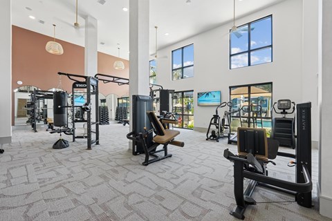 24-Hour Fitness Center with Cardio, Resistance Training, Free Weights and Yoga Room