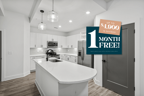 Kitchen with Quartz Countertop and Stainless Steel Appliances