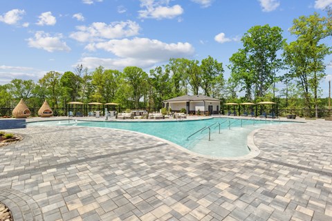 Salt-Water Pool with Grilling Area