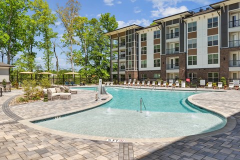 Salt-Water Pool with Grilling Area