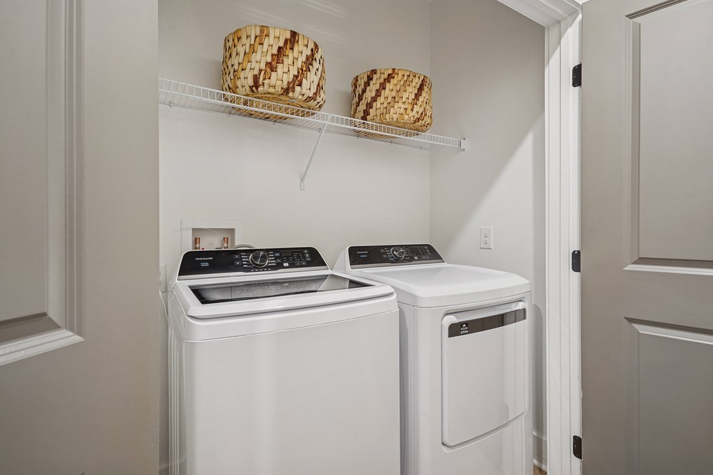Laundry Room with Full-size Washer and Dryer